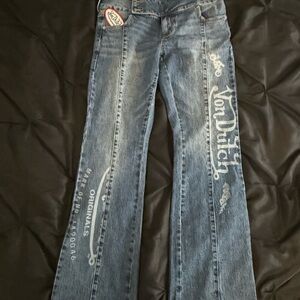 Von Dutch Dark Blue Denim with Logo